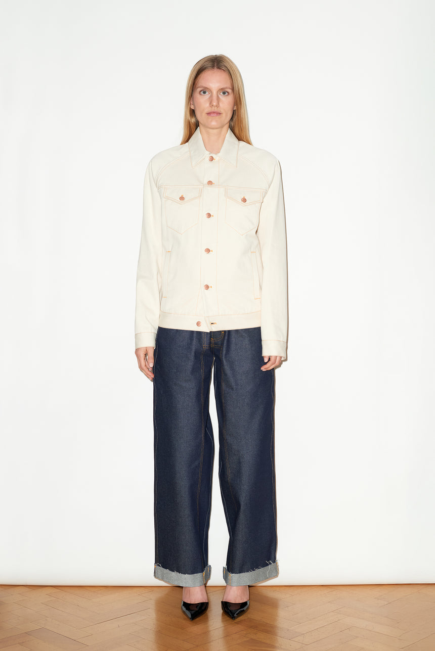 ECRU SELVEDGE DENIM JACKET