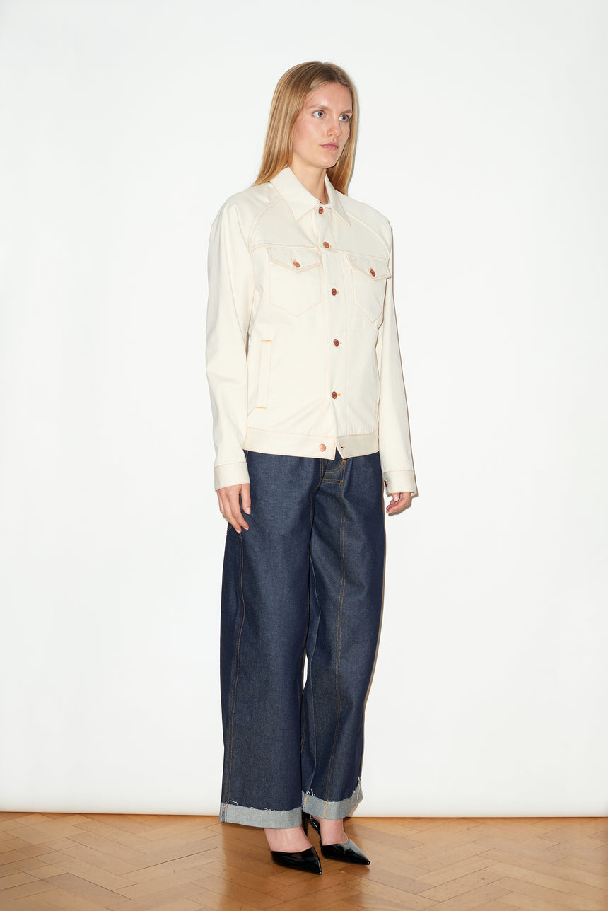 ECRU SELVEDGE DENIM JACKET