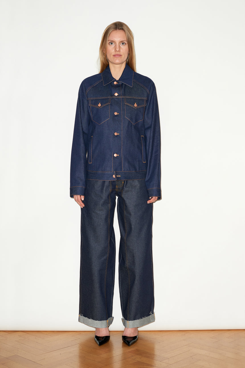 INDIGO SELVEDGE DENIM JACKET