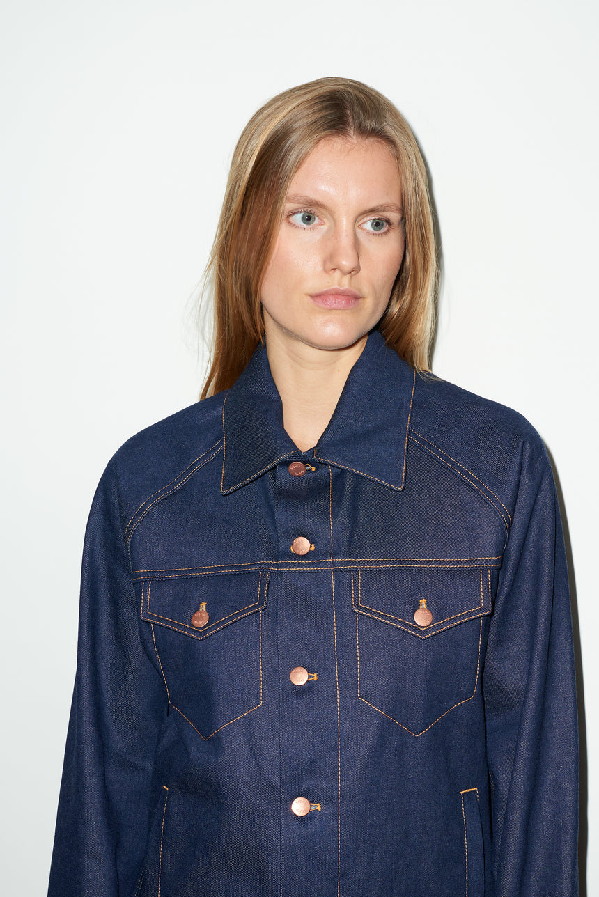 INDIGO SELVEDGE DENIM JACKET