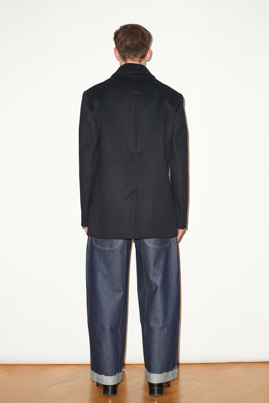 CASHMERE & WOOL PEA COAT