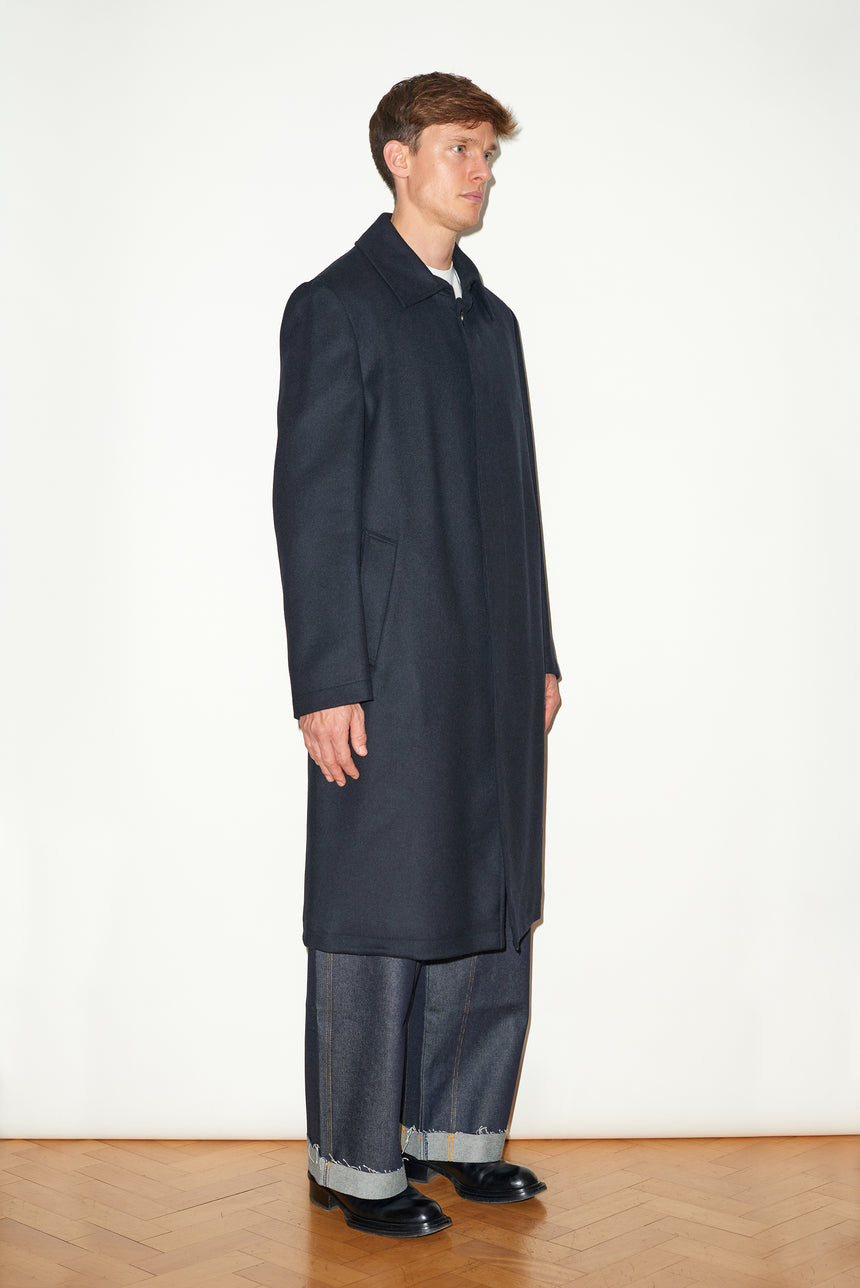 SINGLE BREASTED CASHMERE OVERCOAT