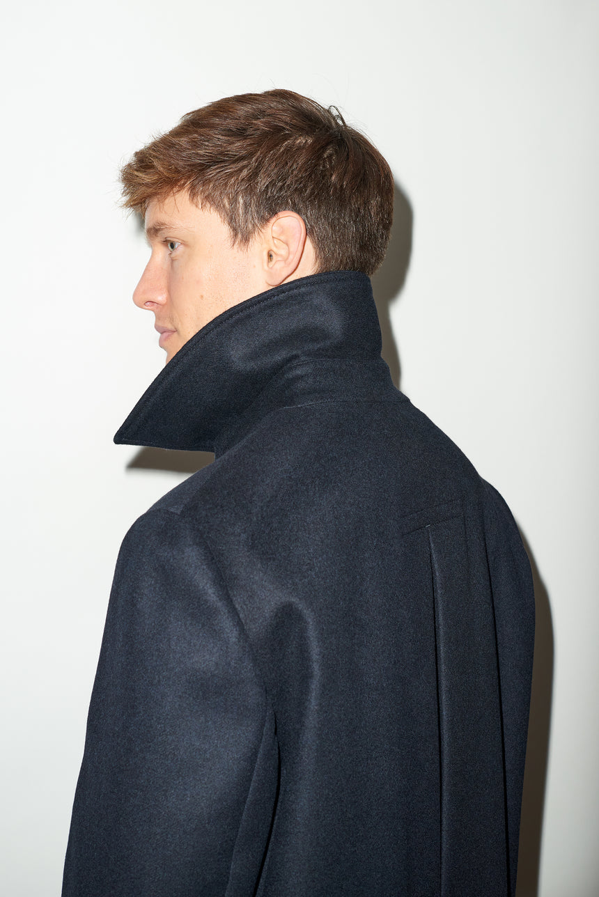 SINGLE BREASTED CASHMERE OVERCOAT