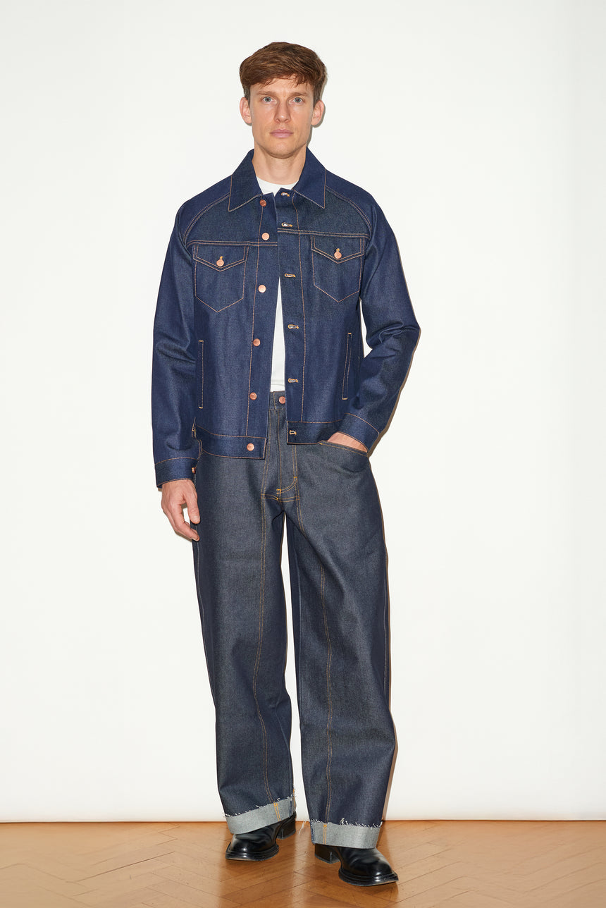INDIGO SELVEDGE DENIM JACKET