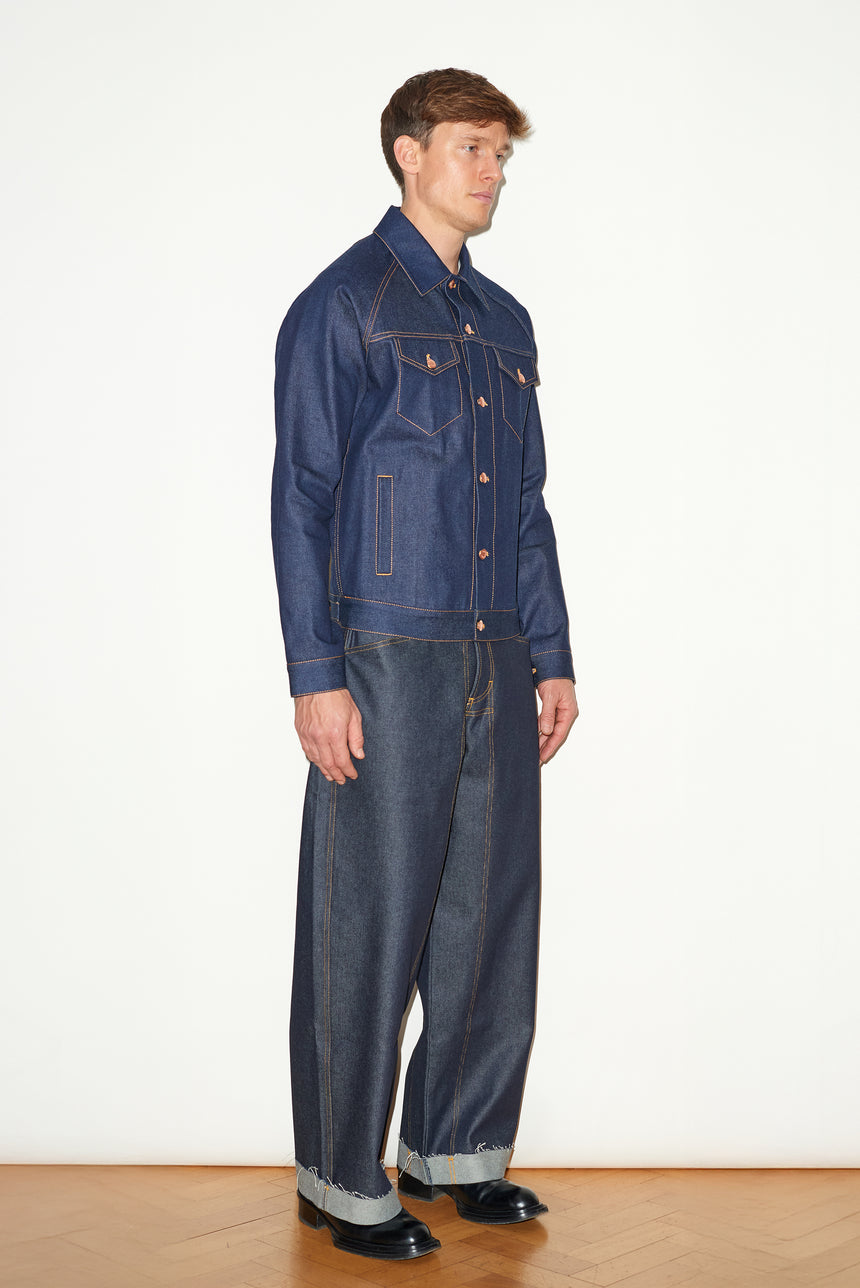 INDIGO SELVEDGE DENIM JACKET