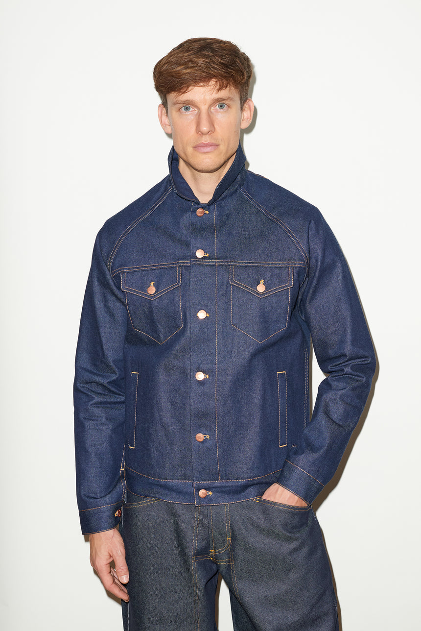 INDIGO SELVEDGE DENIM JACKET
