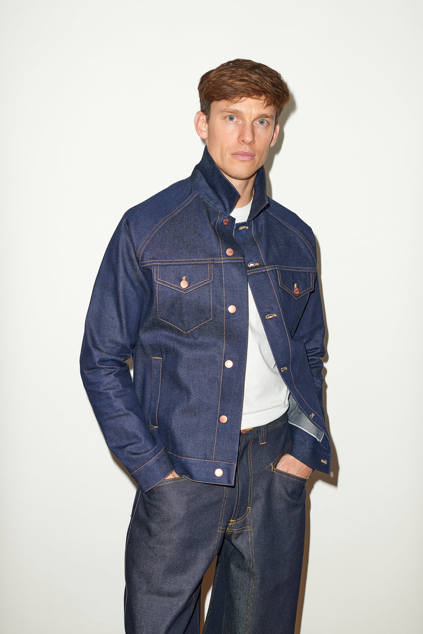 INDIGO SELVEDGE DENIM JACKET