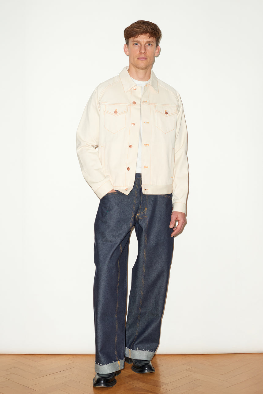ECRU SELVEDGE DENIM JACKET