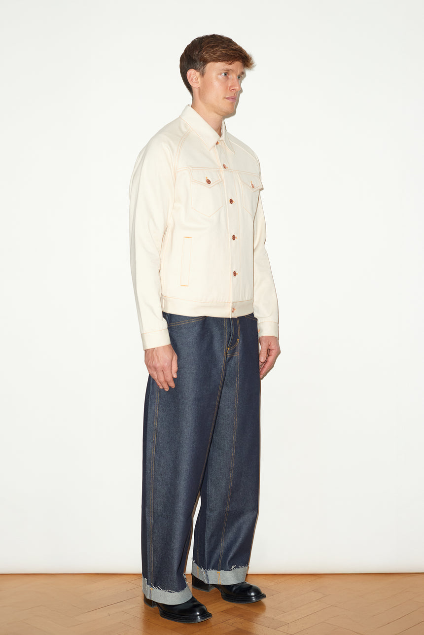 ECRU SELVEDGE DENIM JACKET
