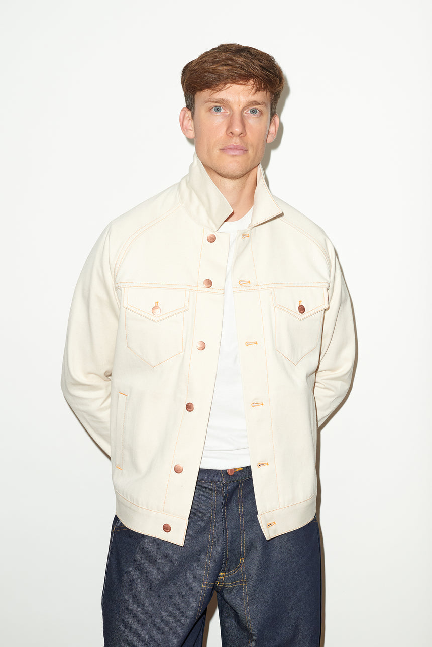 ECRU SELVEDGE DENIM JACKET