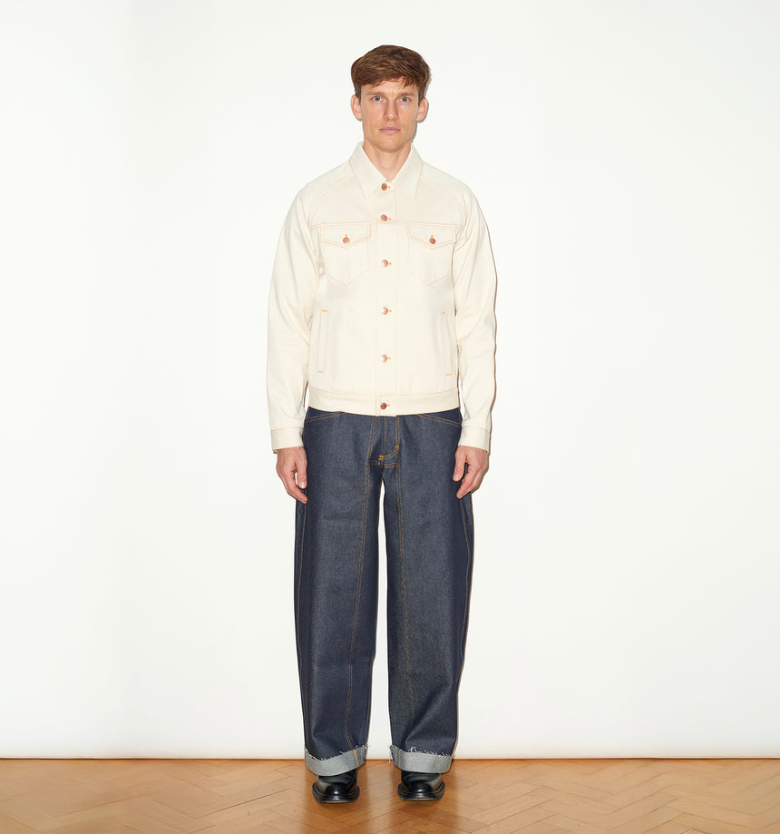 ECRU SELVEDGE DENIM JACKET