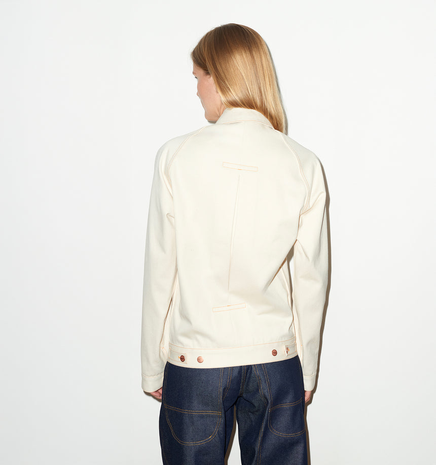 ECRU SELVEDGE DENIM JACKET