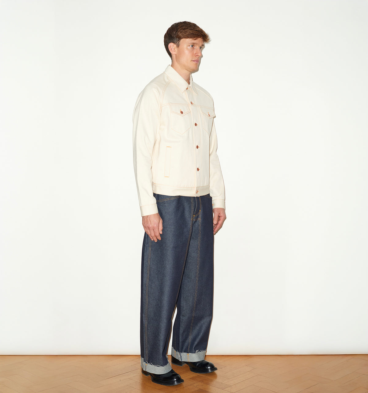 ECRU SELVEDGE DENIM JACKET