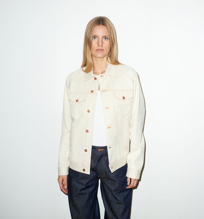 ECRU SELVEDGE DENIM JACKET