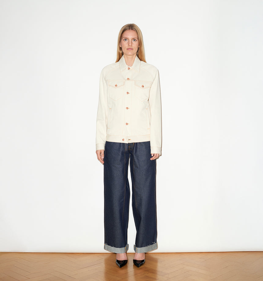 ECRU SELVEDGE DENIM JACKET