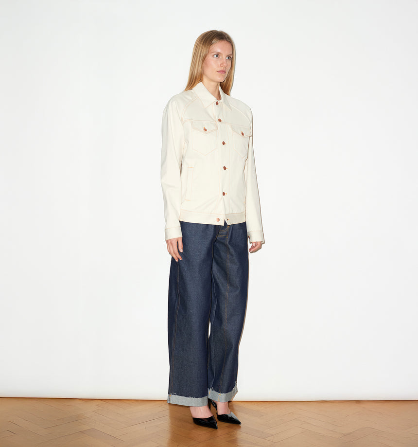 ECRU SELVEDGE DENIM JACKET