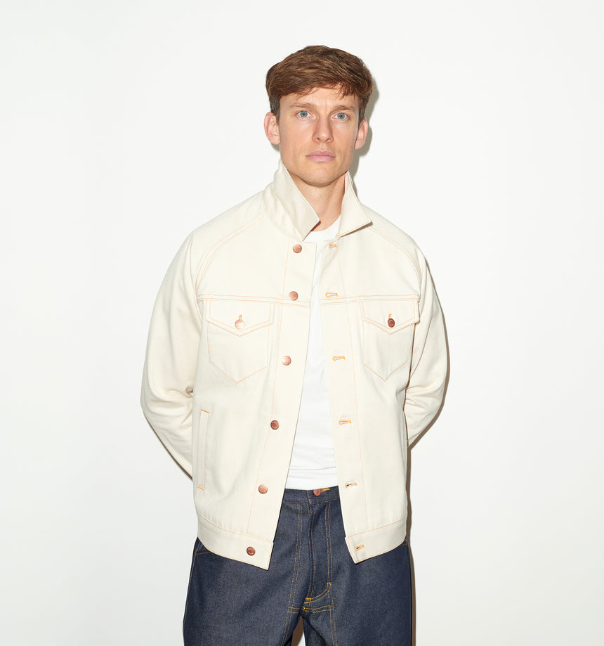 ECRU SELVEDGE DENIM JACKET