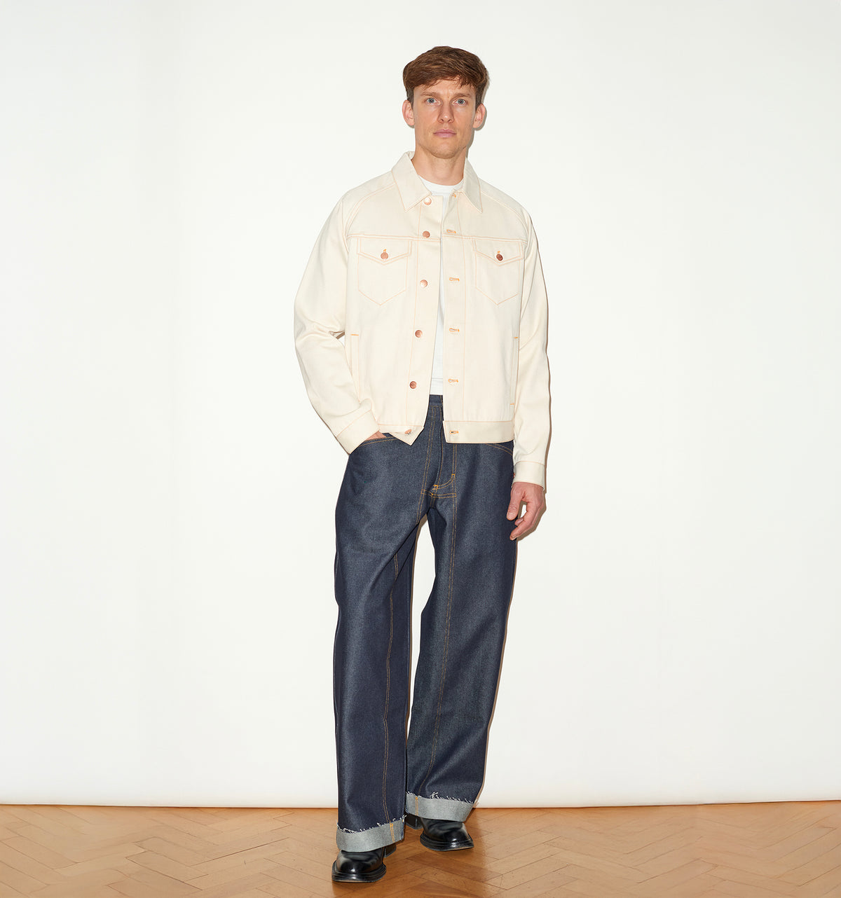 ECRU SELVEDGE DENIM JACKET