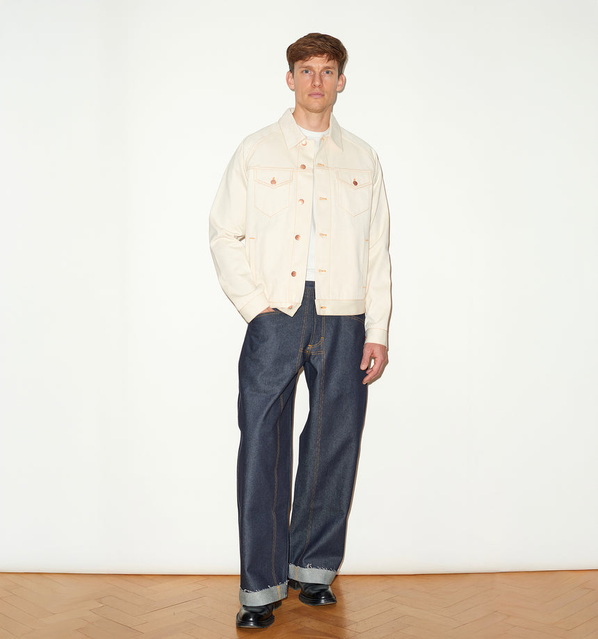ECRU SELVEDGE DENIM JACKET