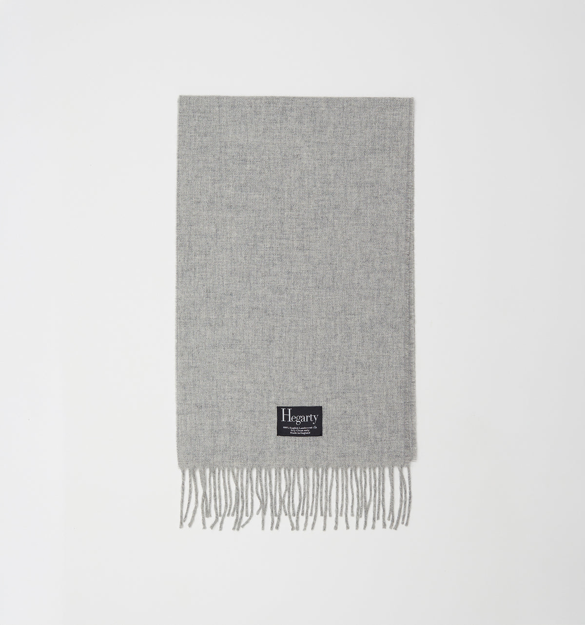 LIGHT GREY LAMBSWOOL SCARF
