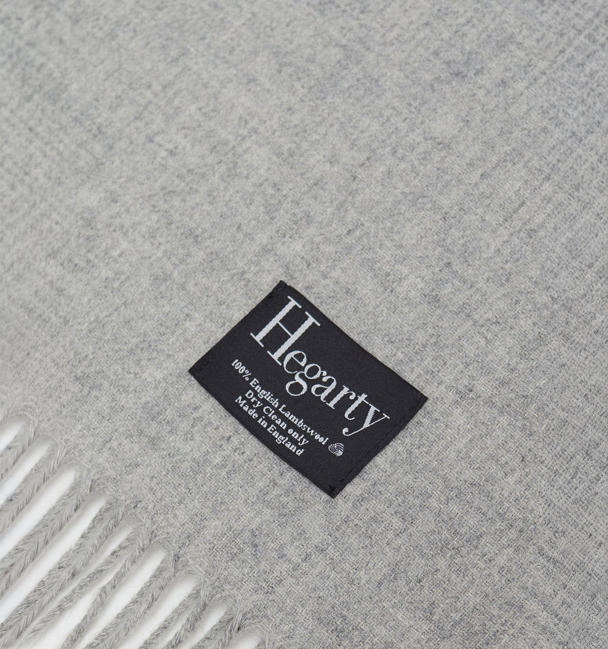 LIGHT GREY LAMBSWOOL SCARF