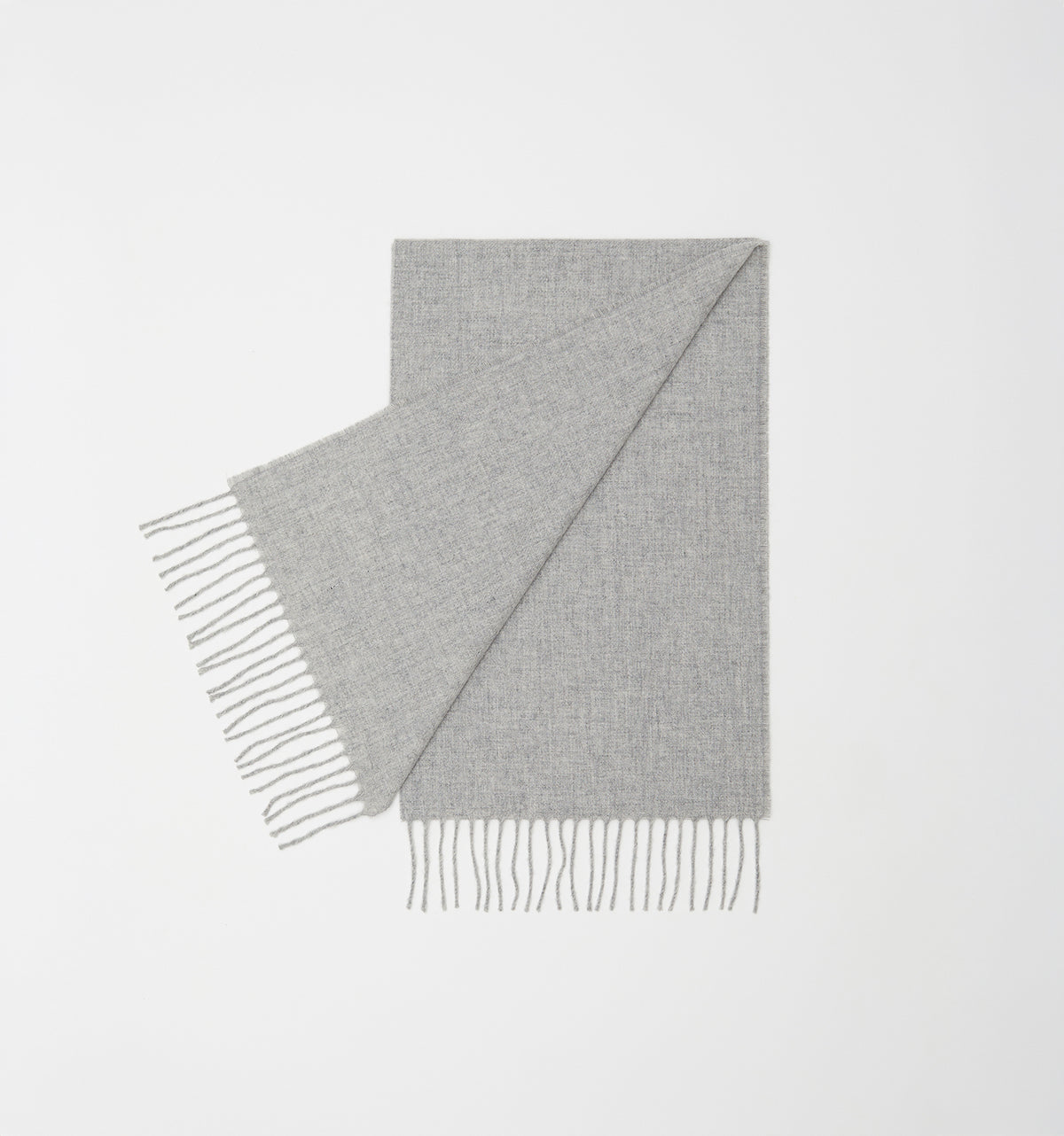 LIGHT GREY LAMBSWOOL SCARF