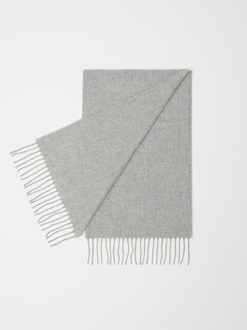 LIGHT GREY LAMBSWOOL SCARF