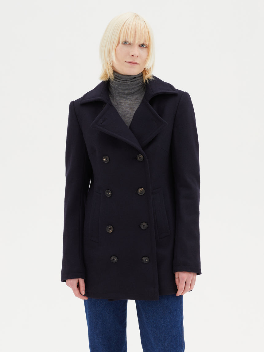 NAVY PEA COAT