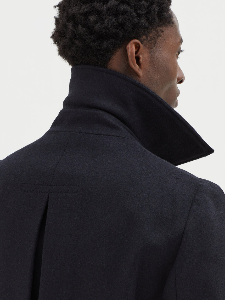 SINGLE BREASTED CASHMERE OVERCOAT