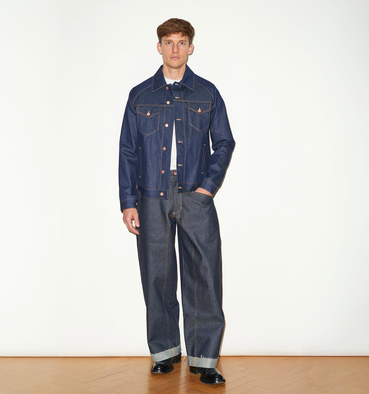 INDIGO SELVEDGE DENIM JACKET
