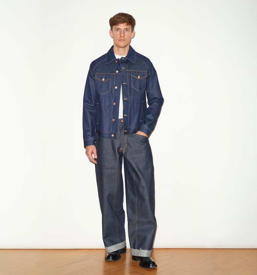 INDIGO SELVEDGE DENIM JACKET