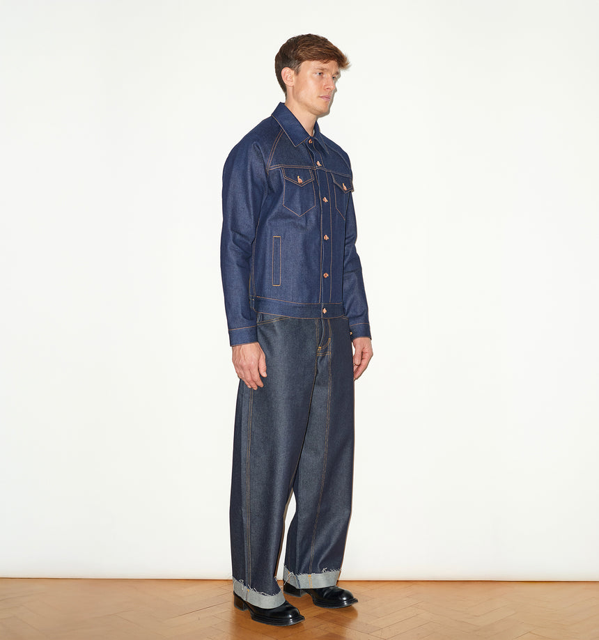 INDIGO SELVEDGE DENIM JACKET