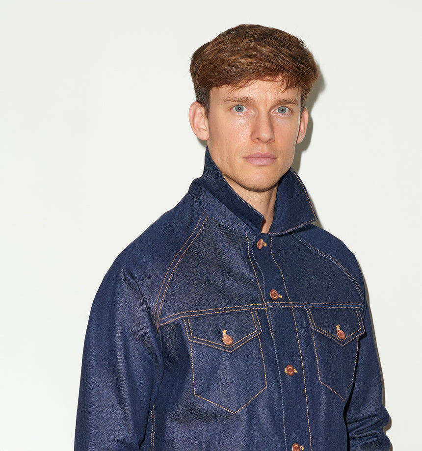 INDIGO SELVEDGE DENIM JACKET