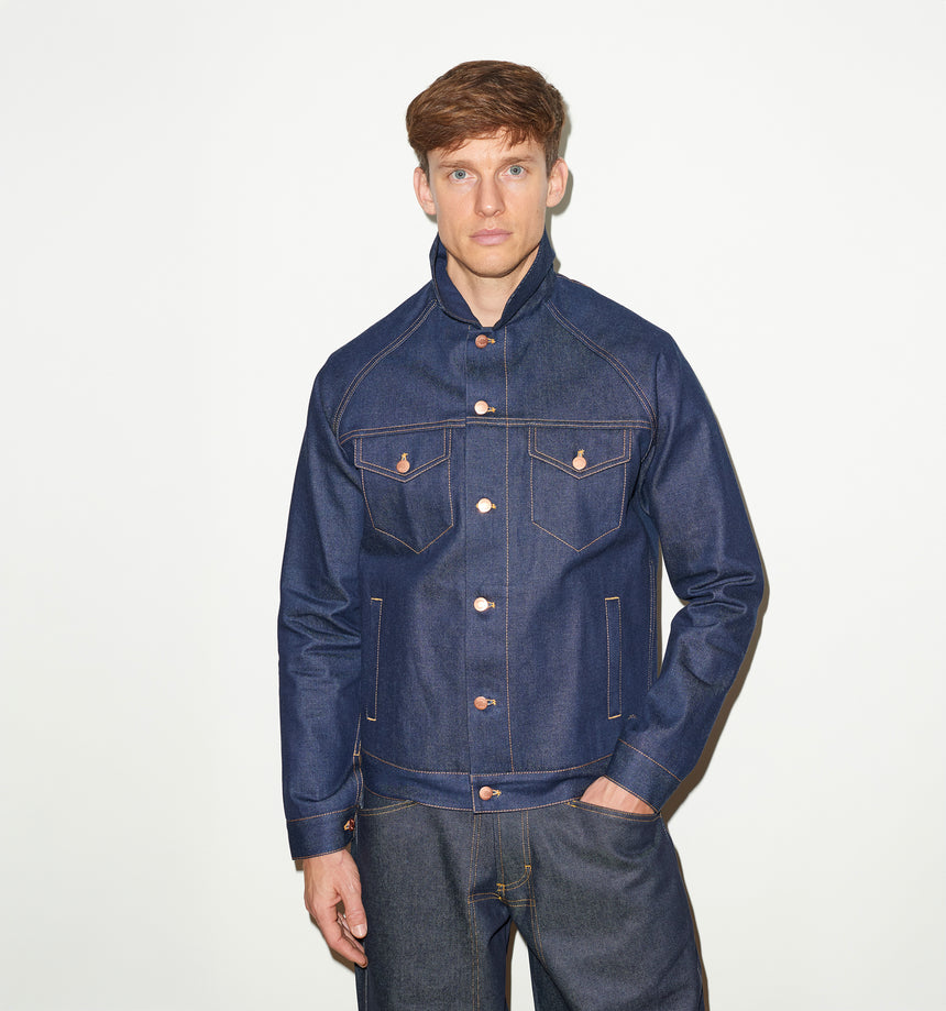 INDIGO SELVEDGE DENIM JACKET