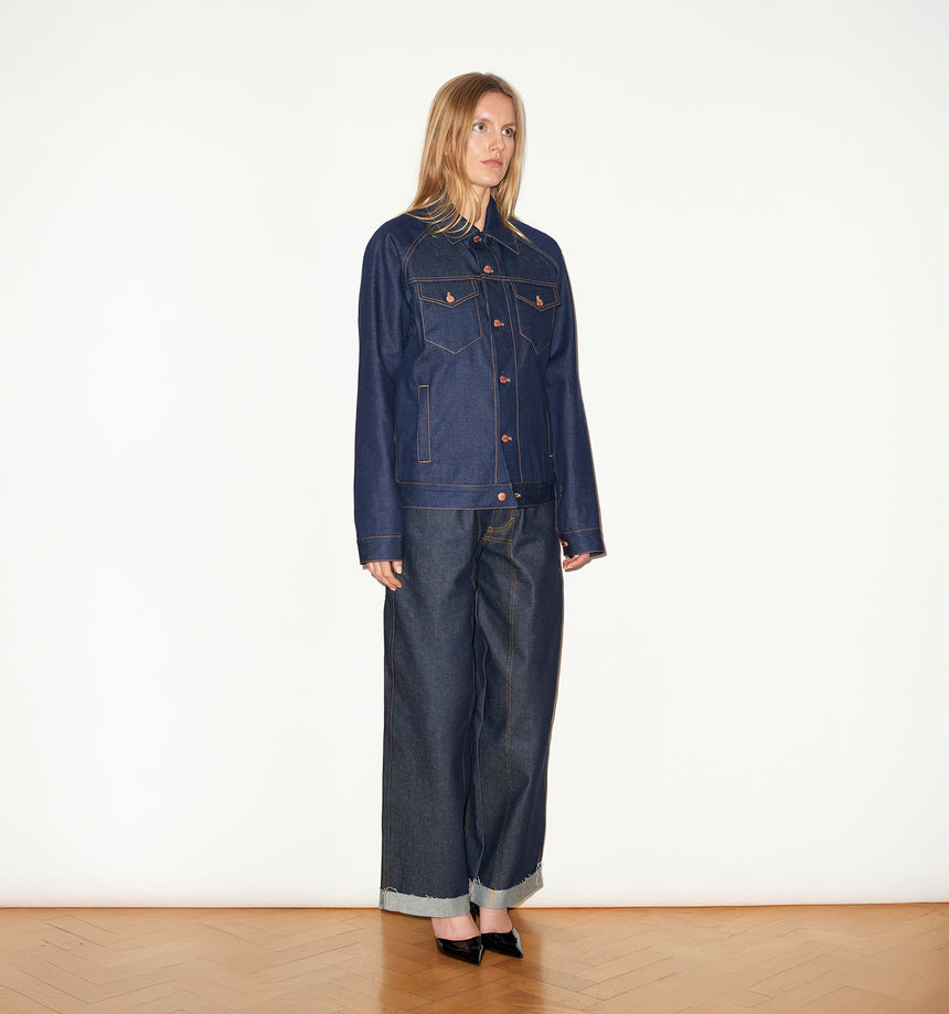 INDIGO SELVEDGE DENIM JACKET