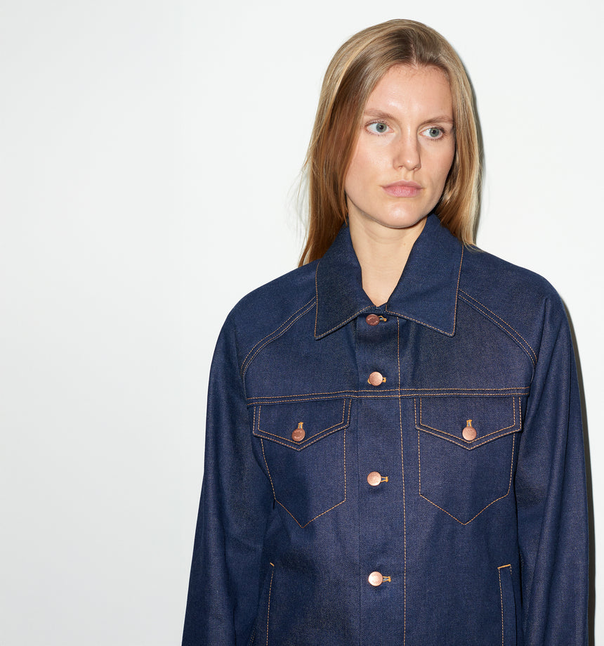 INDIGO SELVEDGE DENIM JACKET