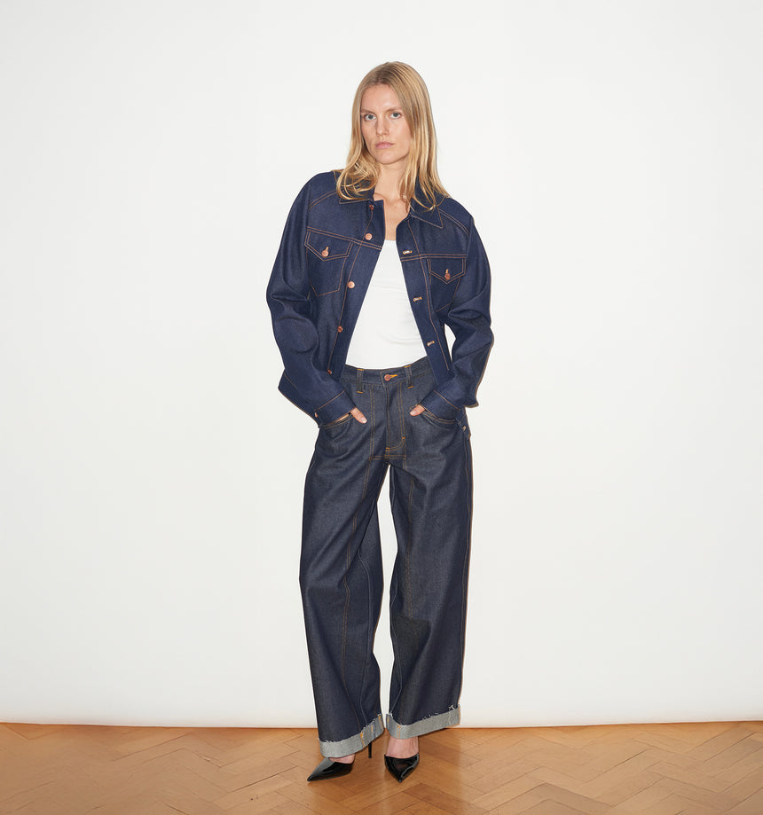 INDIGO SELVEDGE DENIM JACKET