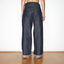 WIDE LEG MID RISE INDIGO JEANS