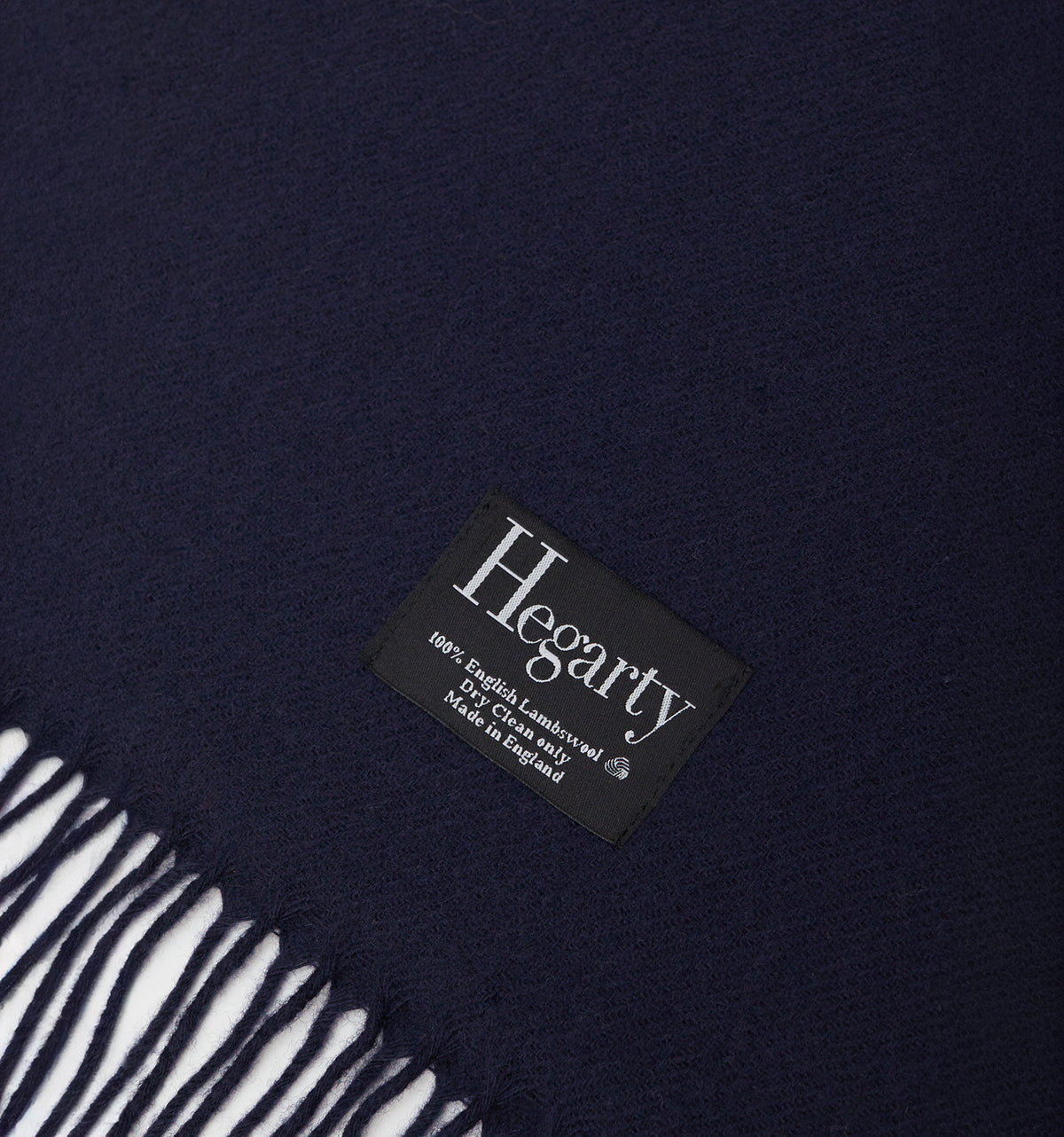 NAVY BLUE LAMBSWOOL SCARF