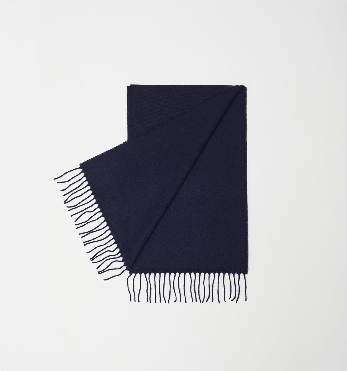 NAVY BLUE LAMBSWOOL SCARF