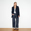NAVY WOOL MELTON PEA COAT