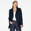 NAVY WOOL MELTON PEA COAT