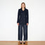 NAVY WOOL MELTON PEA COAT