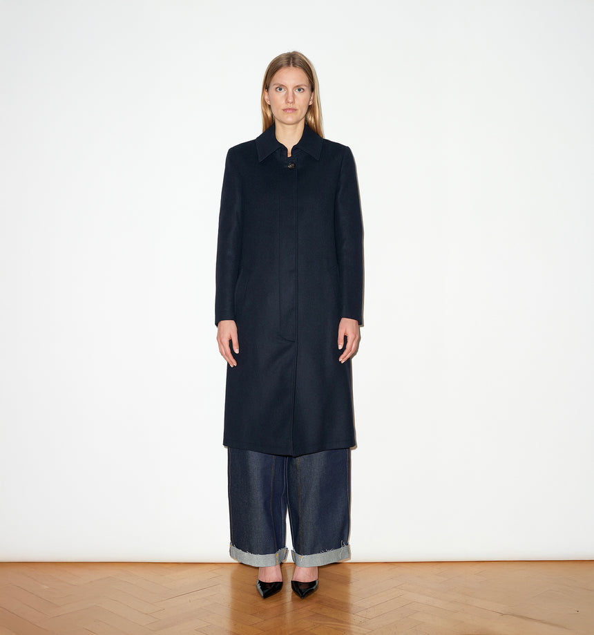 CASHMERE SINGLE BREASTED OVERCOAT