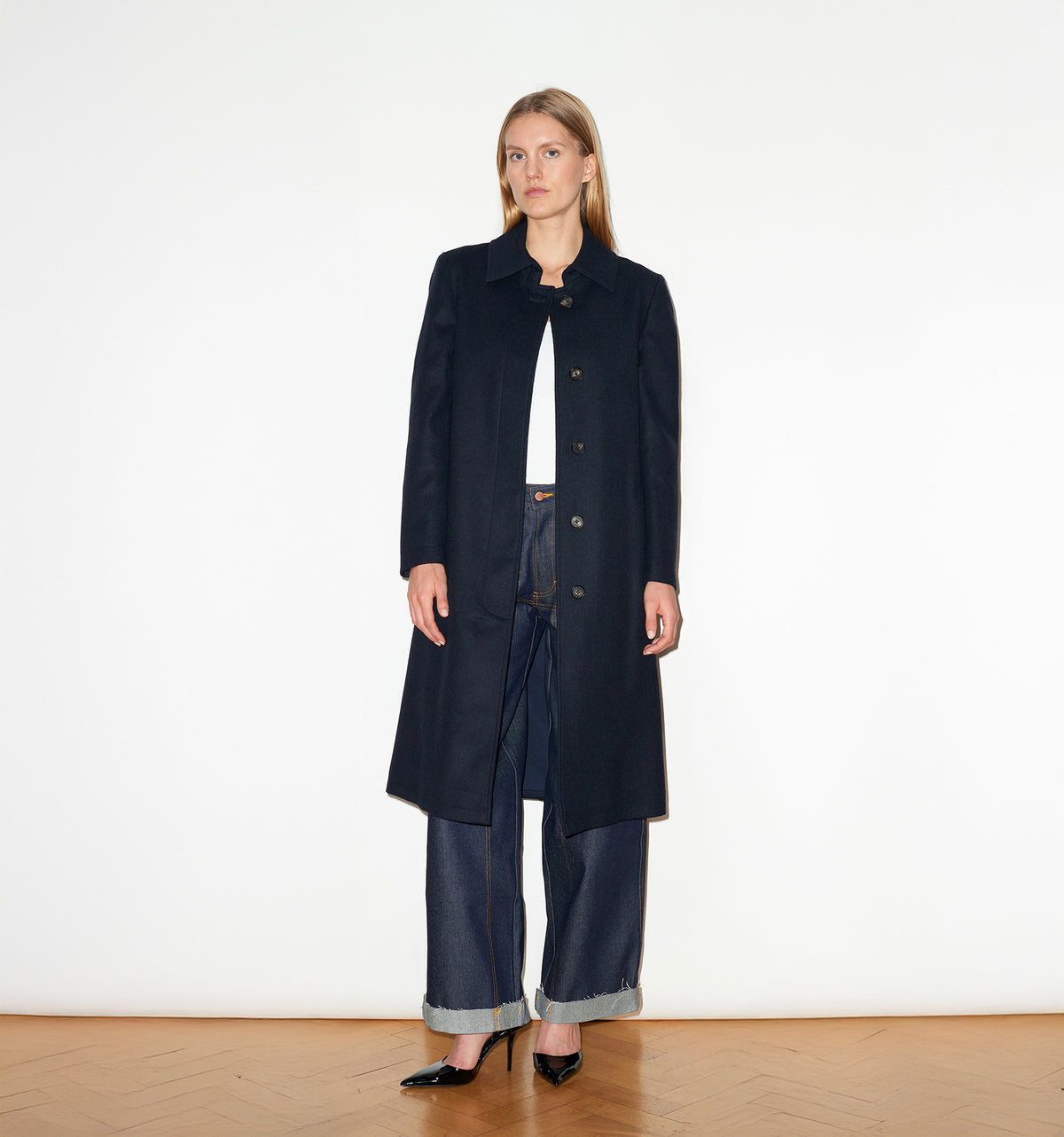 CASHMERE SINGLE BREASTED OVERCOAT