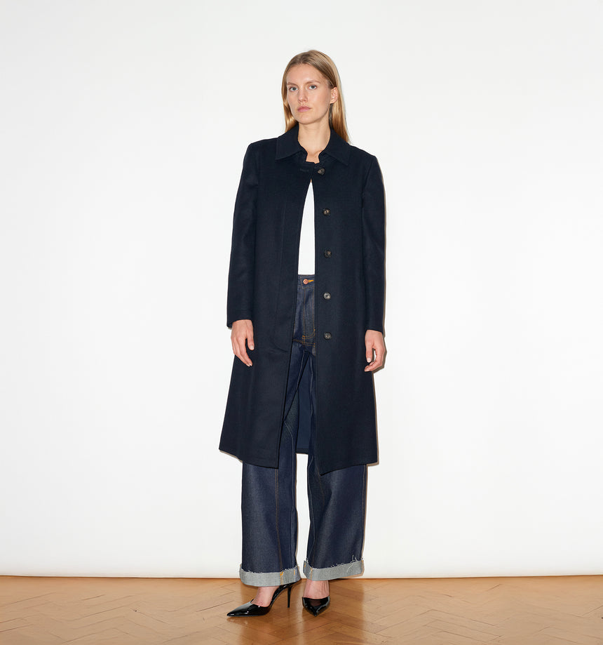 CASHMERE SINGLE BREASTED OVERCOAT