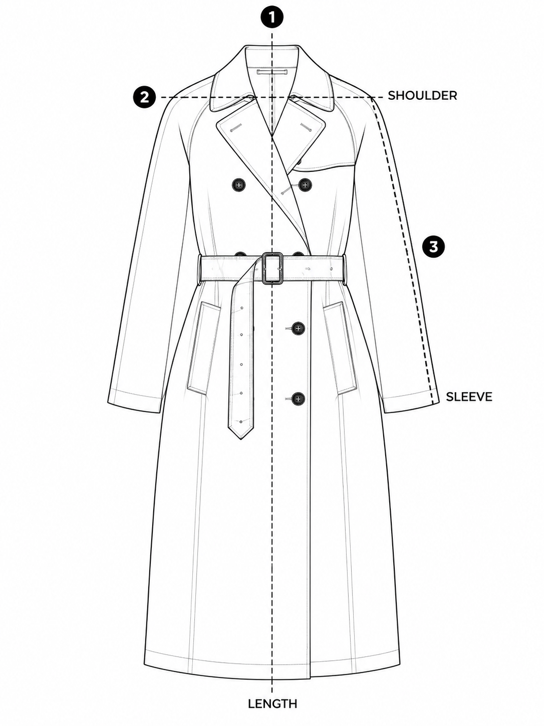ENGLISH GABARDINE TRENCH COAT
