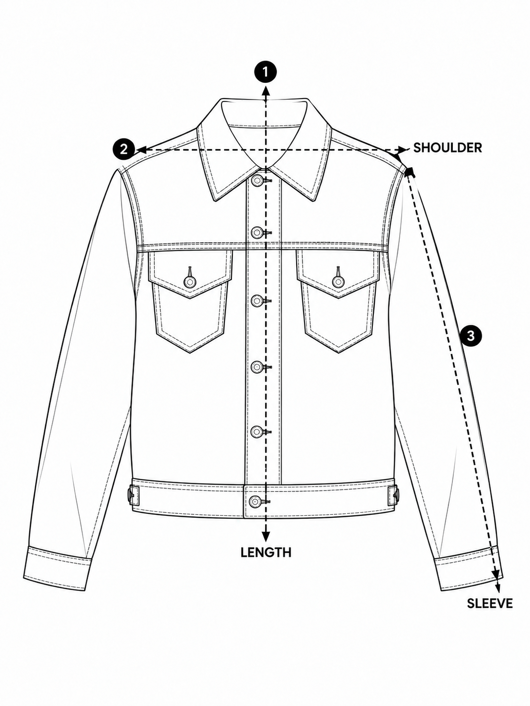 TAILORED DENIM TRUCKER JACKET IN RAW INDIGO DENIM