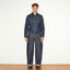 TAILORED DENIM TRUCKER JACKET IN RAW INDIGO DENIM